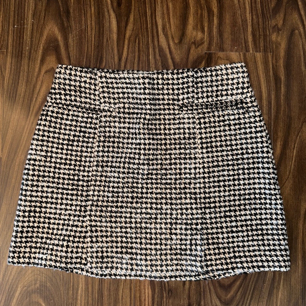 Astr Tweed Mini Skirt